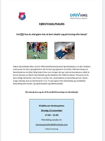 Gratis førstehjelpskurs